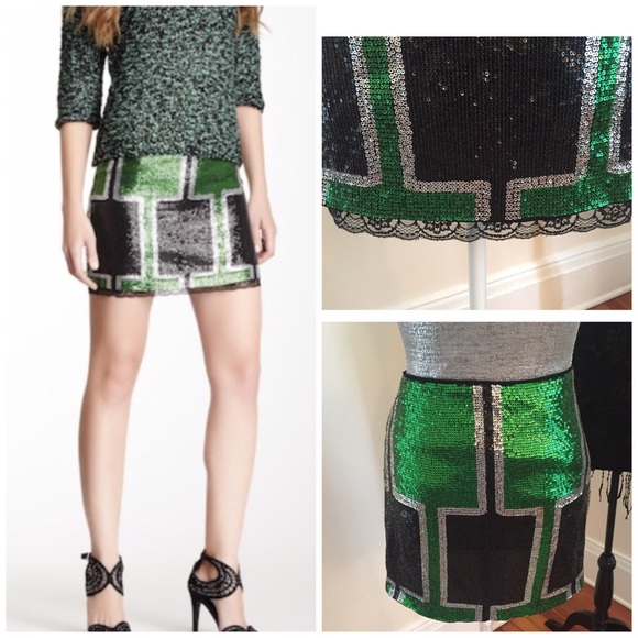 CUSTO Barcelona Sequined Skirt - Picture 7 of 8